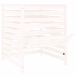 vidaXL Composter Solid Wood Pine Multi Colours 63.5x63.5x77.5/82.5x82.5x99.5cm - white pine - Additional view 5