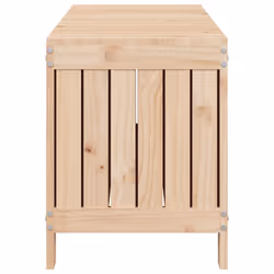vidaXL Garden Storage Box Outdoor Storage Box Tool Shed Patio Solid Wood Pine - natural pine, 108 x 42.5 x 54 cm - Additional view 6