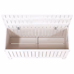 vidaXL Garden Storage Box Outdoor Storage Box Tool Shed Patio Solid Wood Pine - white pine, 108 x 42.5 x 54 cm - Additional view 7
