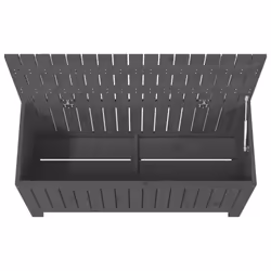vidaXL Garden Storage Box Outdoor Storage Box Tool Shed Patio Solid Wood Pine - grey pine, 108 x 42.5 x 54 cm - Additional view 7