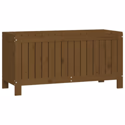 vidaXL Garden Storage Box Outdoor Storage Box Tool Shed Patio Solid Wood Pine - honey brown pine, 108 x 42.5 x 54 cm - Additional view 4