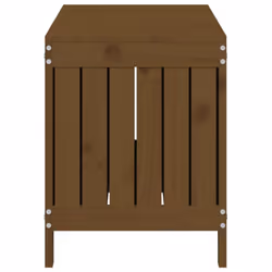 vidaXL Garden Storage Box Outdoor Storage Box Tool Shed Patio Solid Wood Pine - honey brown pine, 108 x 42.5 x 54 cm - Additional view 6