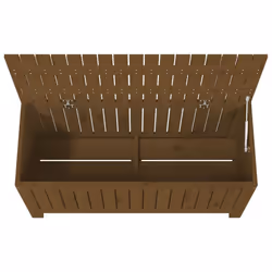 vidaXL Garden Storage Box Outdoor Storage Box Tool Shed Patio Solid Wood Pine - honey brown pine, 108 x 42.5 x 54 cm - Additional view 7