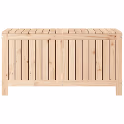 vidaXL Garden Storage Box Outdoor Storage Box Tool Shed Patio Solid Wood Pine - natural pine, 115 x 49 x 60 cm - Additional view 5