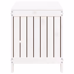 vidaXL Garden Storage Box Outdoor Storage Box Tool Shed Patio Solid Wood Pine - white pine, 115 x 49 x 60 cm - Additional view 6