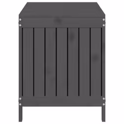 vidaXL Garden Storage Box Outdoor Storage Box Tool Shed Patio Solid Wood Pine - grey pine, 115 x 49 x 60 cm - Additional view 6