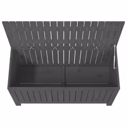 vidaXL Garden Storage Box Outdoor Storage Box Tool Shed Patio Solid Wood Pine - grey pine, 115 x 49 x 60 cm - Additional view 7
