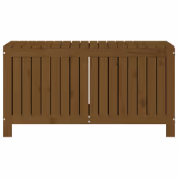 vidaXL Garden Storage Box Outdoor Storage Box Tool Shed Patio Solid Wood Pine - honey brown pine, 115 x 49 x 60 cm - Additional view 5