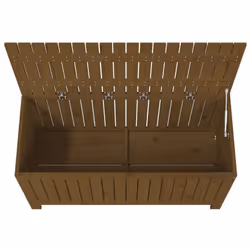 vidaXL Garden Storage Box Outdoor Storage Box Tool Shed Patio Solid Wood Pine - honey brown pine, 115 x 49 x 60 cm - Additional view 7