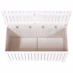 vidaXL Garden Storage Box Outdoor Storage Box Tool Shed Patio Solid Wood Pine - white pine, 121 x 55 x 64 cm - Additional view 7