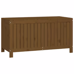 vidaXL Garden Storage Box Outdoor Storage Box Tool Shed Patio Solid Wood Pine - honey brown pine, 121 x 55 x 64 cm - Additional view 4