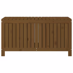vidaXL Garden Storage Box Outdoor Storage Box Tool Shed Patio Solid Wood Pine - honey brown pine, 121 x 55 x 64 cm - Additional view 5