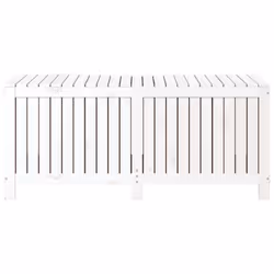 vidaXL Garden Storage Box Outdoor Storage Box Tool Shed Patio Solid Wood Pine - white pine, 147 x 68 x 64 cm - Additional view 5
