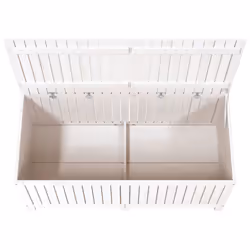 vidaXL Garden Storage Box Outdoor Storage Box Tool Shed Patio Solid Wood Pine - white pine, 147 x 68 x 64 cm - Additional view 7