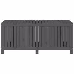 vidaXL Garden Storage Box Outdoor Storage Box Tool Shed Patio Solid Wood Pine - grey pine, 147 x 68 x 64 cm - Additional view 5