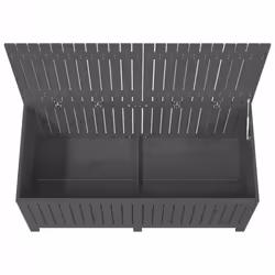 vidaXL Garden Storage Box Outdoor Storage Box Tool Shed Patio Solid Wood Pine - grey pine, 147 x 68 x 64 cm - Additional view 7