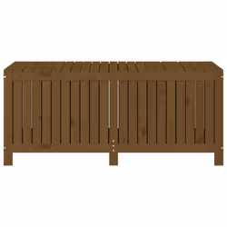 vidaXL Garden Storage Box Outdoor Storage Box Tool Shed Patio Solid Wood Pine - honey brown pine, 147 x 68 x 64 cm - Additional view 5