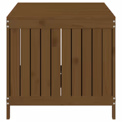 vidaXL Garden Storage Box Outdoor Storage Box Tool Shed Patio Solid Wood Pine - honey brown pine, 147 x 68 x 64 cm - Additional view 6