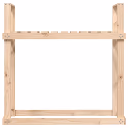 vidaXL Solid Wood Pine Firewood Rack Log Store Wood Shed Holder Multi Colours - brown - Additional view 4