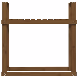 vidaXL Solid Wood Pine Firewood Rack Log Store Wood Shed Holder Multi Colours - honey brown - Additional view 4