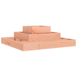 vidaXL Solid Wood Pine Planter Raised Bed Multi Colours 110x110x27/80x80x27 cm - natural douglas, 80 x 80 x 27 cm