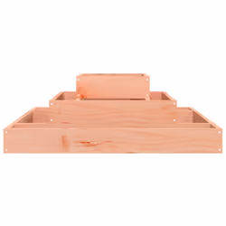 vidaXL Solid Wood Pine Planter Raised Bed Multi Colours 110x110x27/80x80x27 cm - natural douglas, 80 x 80 x 27 cm - Additional view 4