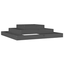 vidaXL Solid Wood Pine Planter Raised Bed Multi Colours 110x110x27/80x80x27 cm - grey, 110 x 110 x 27 cm