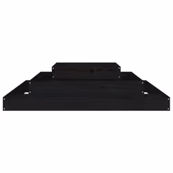 vidaXL Solid Wood Pine Planter Raised Bed Multi Colours 110x110x27/80x80x27 cm - black, 110 x 110 x 27 cm - Additional view 4