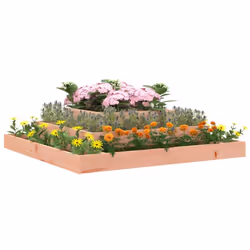 vidaXL Solid Wood Pine Planter Raised Bed Multi Colours 110x110x27/80x80x27 cm - natural douglas, 110 x 110 x 27 cm