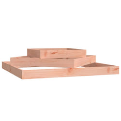 vidaXL Planter 112x112x27 cm Solid Wood Douglas Raised Bed Flower Plant Pot