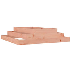 vidaXL Solid Wood Pine Planter Raised Bed Planter Flower Box Wooden Plant Pot - natural douglas