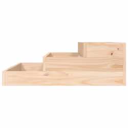 vidaXL Solid Wood Pine Planter Raised Bed Multi Colours 107x107x27/78x78x27 cm - brown, 78 x 78 x 27 cm - Additional view 4