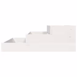 vidaXL Solid Wood Pine Planter Raised Bed Multi Colours 107x107x27/78x78x27 cm - white, 78 x 78 x 27 cm - Additional view 4