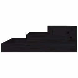 vidaXL Solid Wood Pine Planter Raised Bed Multi Colours 107x107x27/78x78x27 cm - black, 78 x 78 x 27 cm - Additional view 4