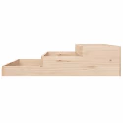vidaXL Solid Wood Pine Planter Raised Bed Multi Colours 107x107x27/78x78x27 cm - brown, 107 x 107 x 27 cm - Additional view 4