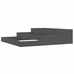 vidaXL Solid Wood Pine Planter Raised Bed Multi Colours 107x107x27/78x78x27 cm - grey, 107 x 107 x 27 cm