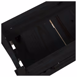 vidaXL Solid Wood Pine Planter Raised Bed Flower Box Multi Colours Multi Sizes - black, 77 x 25 x 66 cm - Additional view 6