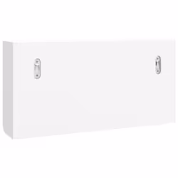 vidaXL Key Cabinet White Engineered Wood and Steel Floating Display Shelf - Additional view 7