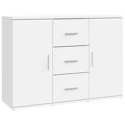 vidaXL Sideboard Storage Cabinet Cupboard Highboard Cabinet Engineered Wood - white