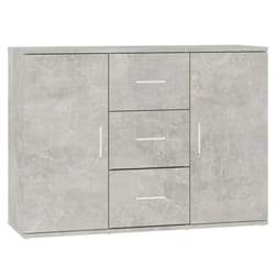 vidaXL Sideboard Storage Cabinet Cupboard Highboard Cabinet Engineered Wood - concrete grey
