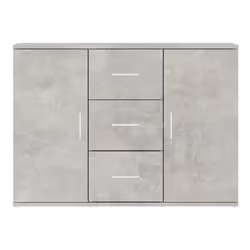 vidaXL Sideboard Storage Cabinet Cupboard Highboard Cabinet Engineered Wood - concrete grey - Additional view 5