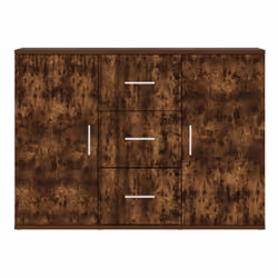 vidaXL Sideboard Storage Cabinet Cupboard Highboard Cabinet Engineered Wood - smoked oak - Additional view 5