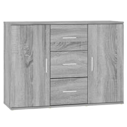 vidaXL Sideboard Storage Cabinet Cupboard Highboard Cabinet Engineered Wood - grey sonoma