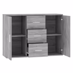 vidaXL Sideboard Storage Cabinet Cupboard Highboard Cabinet Engineered Wood - grey sonoma - Additional view 4