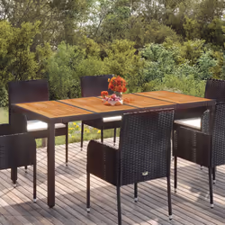 VidaXL 319905 outdoor table Black