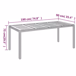 VidaXL 319906 outdoor table - Additional view 7