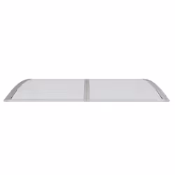 vidaXL Door Canopy PC Outdoor Porch Window Rain Awning Front Shelter Shade - grey and white, 150 x 100 cm - Additional view 3