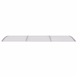 vidaXL Door Canopy PC Outdoor Porch Window Rain Awning Front Shelter Shade - grey and white, 300 x 100 cm - Additional view 3