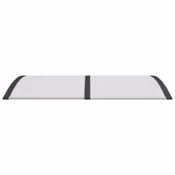 vidaXL Door Canopy Window Outdoor Awning Black and Transparent Polycarbonate - Additional view 3