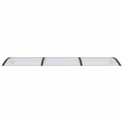 vidaXL Door Canopy Window Outdoor Awning Black and Transparent Polycarbonate
